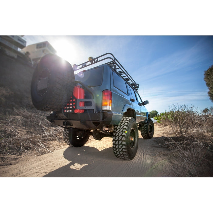 Smittybilt XRC Rear Bumper W/Hitch & Tire Carrier - Black Textured 76851 Model 76851