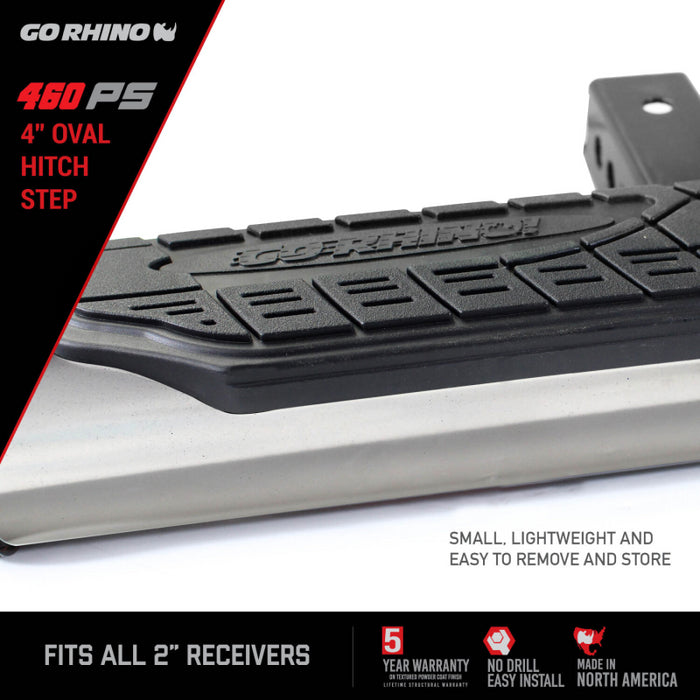 Go Rhino 4" Oval Hitch Step Model 460PS