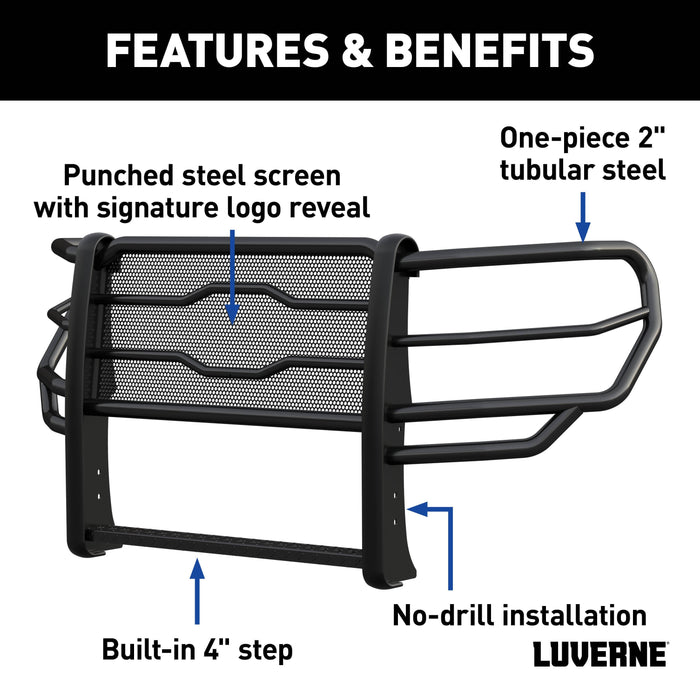 Luverne  Prowler Max Black Steel Grille Guard Select Chevrolet Silverado 1500 Model 321802
