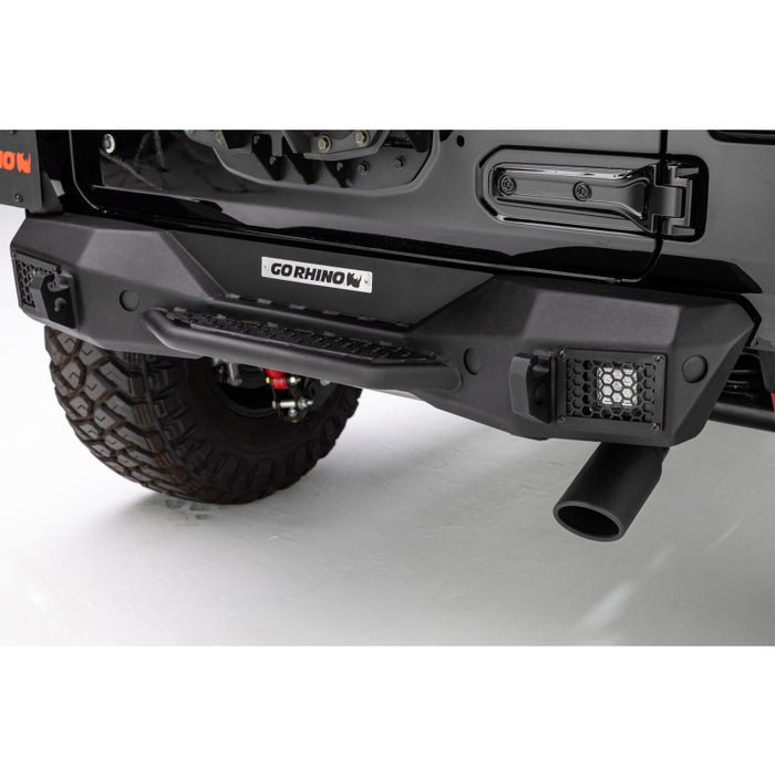 Go Rhino Rockline Rear Stubby Bumper for Jeep Wrangler JL Model 371100T