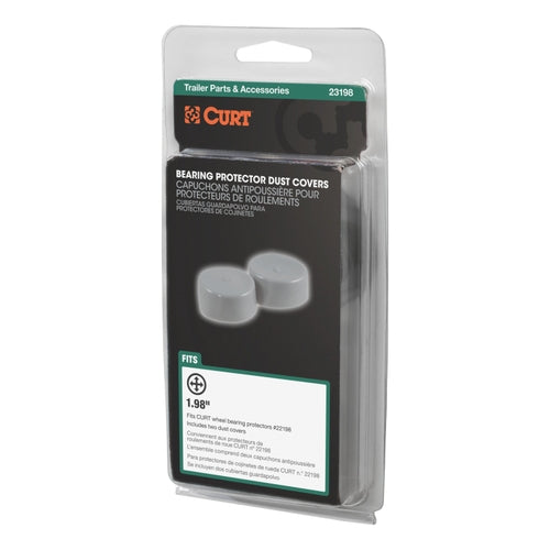 CURT 1.98-Inch Trailer Wheel Bearing Protector Dust Covers, 2-Pack Model 23198