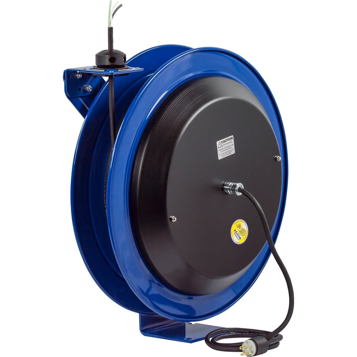 Coxreels EZ-PC Series Safety System Spring Driven Cord Reel 12 AWG x 100 ft. - No Accessory 600V 25 Amp - Cord Included Model EZ-PC24-0012-X