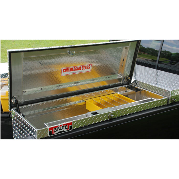 Brute 47" Low Profile Side Mount Tool Box Bright Aluminum Side Rail Box Bright Aluminum Model RB180-1