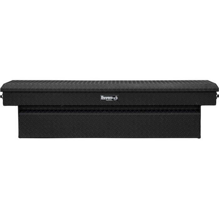 Buyers Products 23x20x71 Inch Textured Matte Black Diamond Tread Aluminum Crossover Truck Tool Box Model 1739440