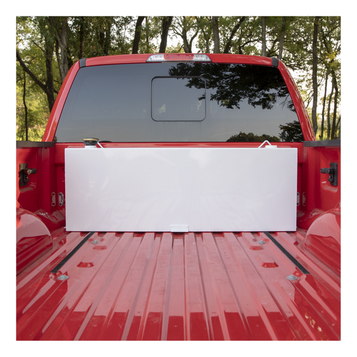UWS White 45-Gallon Vertical Steel Transfer Tank Model ST-45-R-W