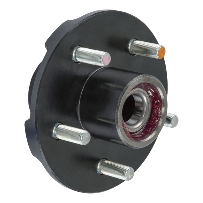 CURT Complete Pre-Greased Hub Assembly with Lug Nuts - 3,500-lb. Axles, 1/2" Stud Model 2024013263