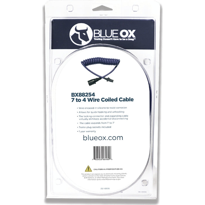 Blue Ox Coiled Cable Extension Model BX88254