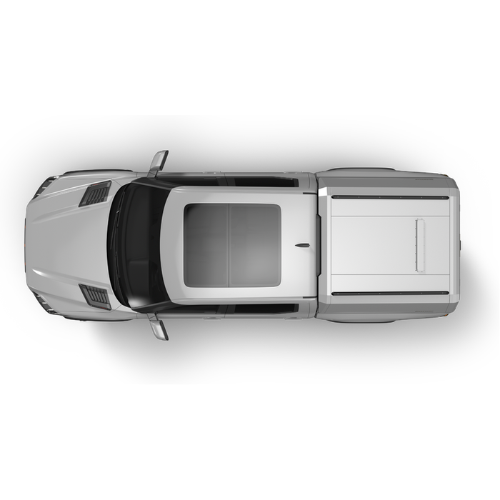 SmartCap OEM White Truck Bed Cap EVOh Hatchback Series w/ Vertical Locks Model EH1310-WH