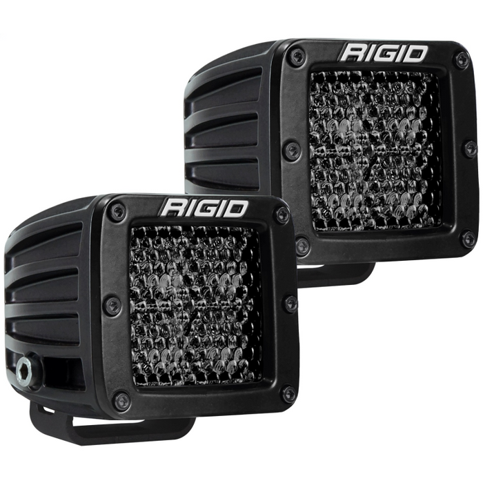Rigid Industries D-Series PRO Midnight Edition, Spot Diffused, Surface Mount, Pair Model 202513BLK