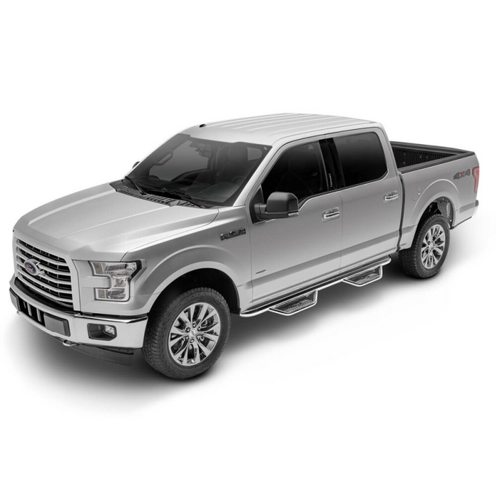 N-Fab Cab Length Podium Side Steps Stainless Steel Model HPD0973QC-SS