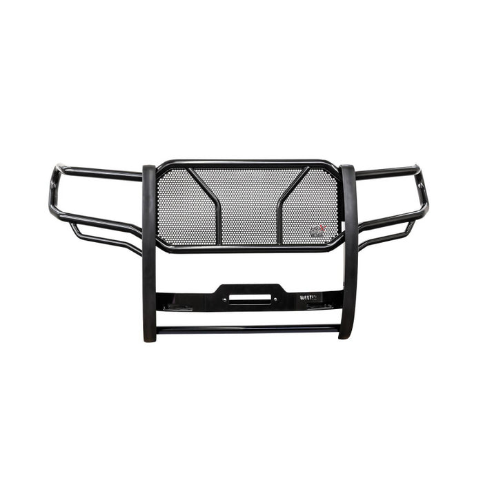Westin HDX 1-Piece Winch Mount Grille Guard Black Steel Model 57-93705