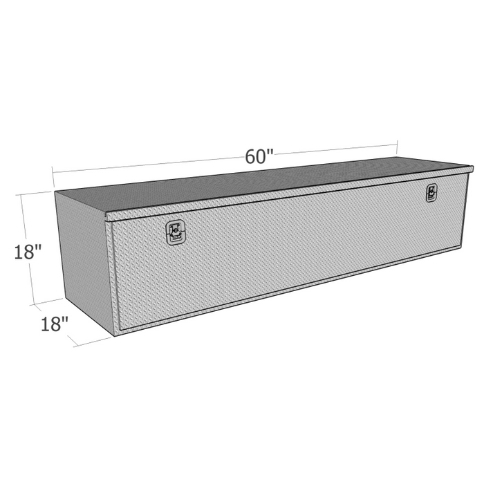 Brute 18" X 18" X 60"L HD Under Body -  Diamond, Drop Down Door Model HUB1860