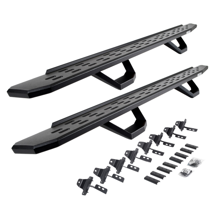 Go Rhino RB30 Running Boards with Mounting Brackets With 2 Pairs Drop Steps Kit Model 6965168720PC