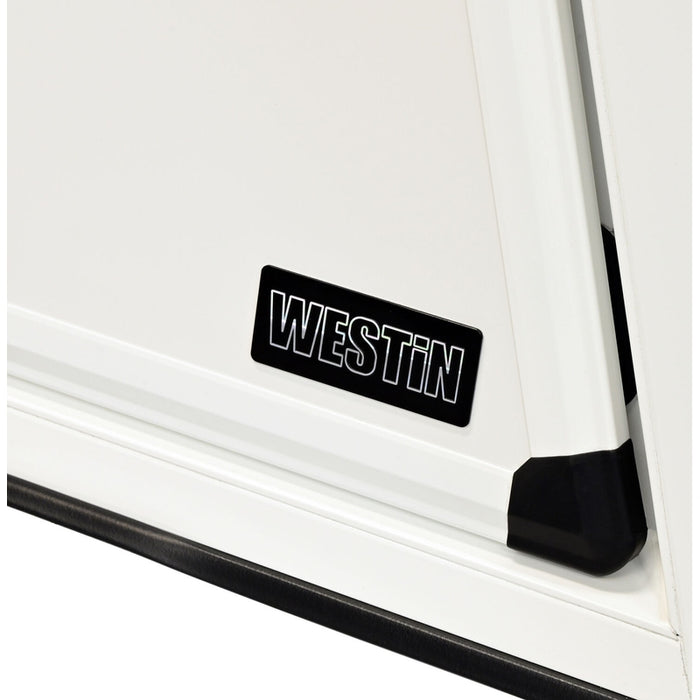 Westin EXP Truck Cap with Solid Front Glass Gloss White Model 16-15500