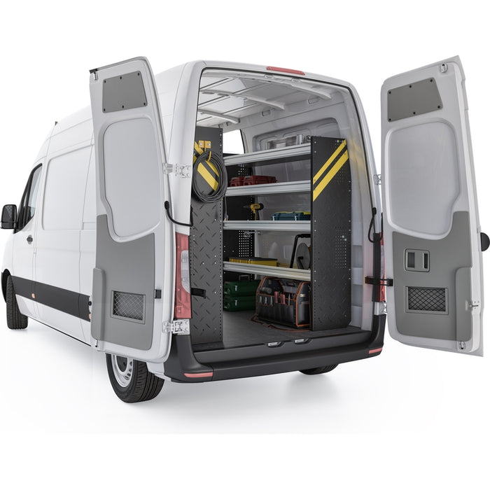 Ranger Design Contractor Van Shelving Package for Mercedes Sprinter High Roof 144" Wheelbase Model DHS-10