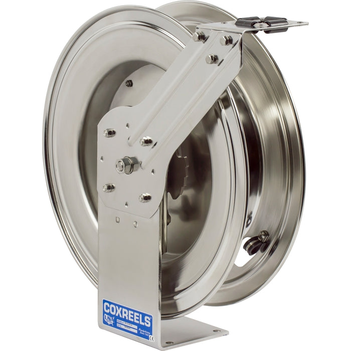 Coxreels SH-SS Series Stainless Steel Spring Driven Hose Reel 3/4 in. x 25 ft. - No Hose Model SHL-N-525-SS