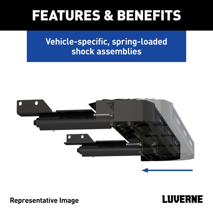 Luverne Impact Shock-Absorbing Cargo Van Rear Bumper Guard Step, Fits Select Ram ProMaster 1500, 2500, 3500 Model 415358-571503