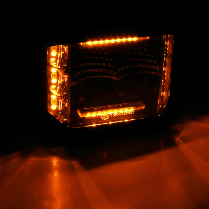 Go Rhino Blackout Series SIDELINE 4x3 LED Cube Flood Lights W/Amber LEDs Model 750700322FCS