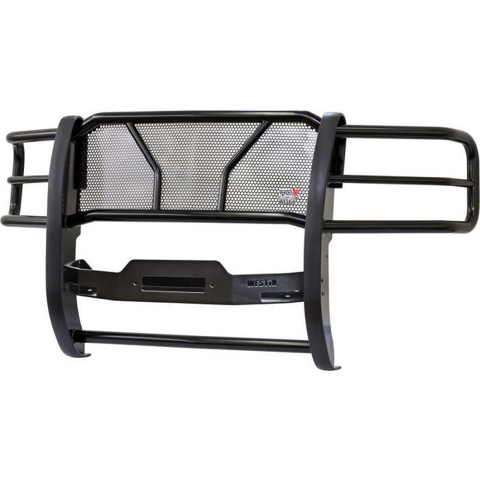 Westin HDX 1-Piece Winch Mount Grille Guard Black Steel Model 57-93685