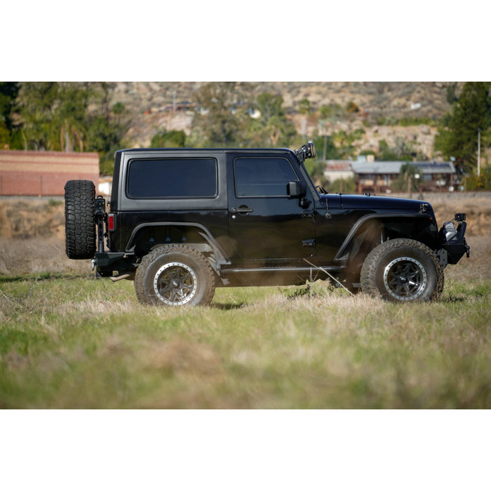 DV8 Offroad 2007-2018 Jeep Wrangler JK JKU Tire Carrier For Mto Bumper Model TCJK-13