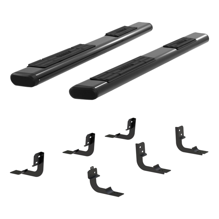 ARIES 6" x 91" Black Aluminum Oval Step Nerf Bars Model 4445046