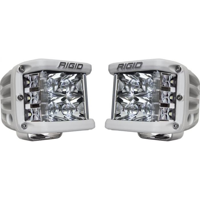 Rigid Industries D-SS PRO Side Shooter, Spot Optic, Surface Mount, White Housing, Pair Model 862213