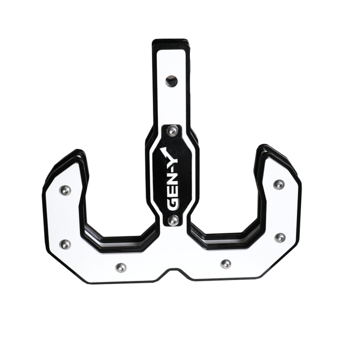 GEN-Y Hulk 2.0 16K Tow Hook 2" Shank Black/White Model GH-0069-W