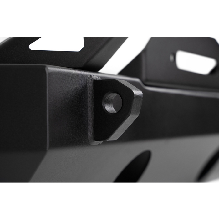 DV8 Offroad 2007-2026 Jeep GladiatorJT Wrangler JK JKU JL JLU Stubby Front Bumper With Plated Bull Bar Model FBJL-06
