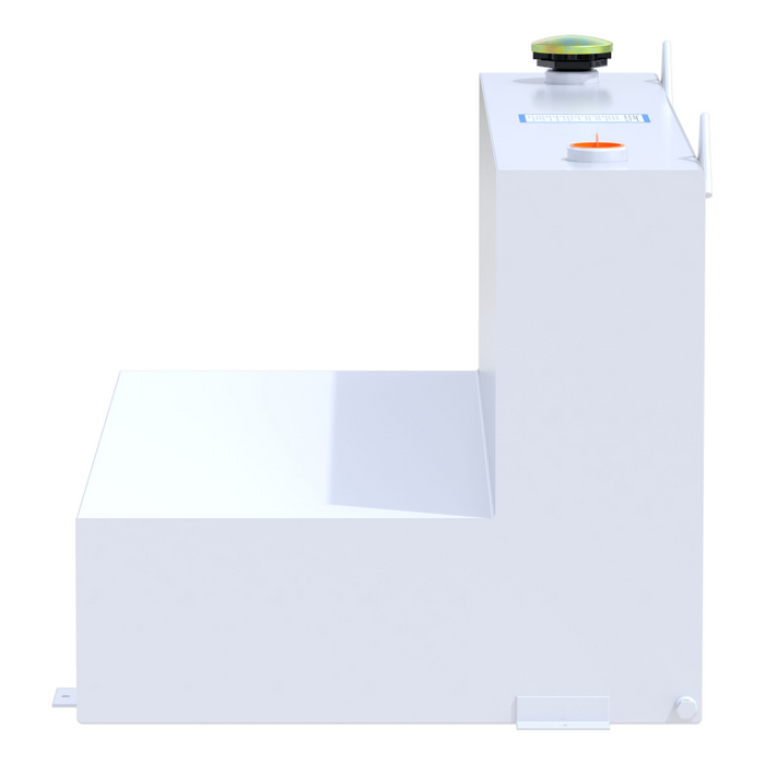 UWS White 75-Gallon L-Shape Steel Transfer Tank Model ST-75-L-W