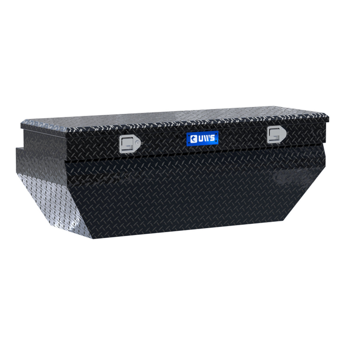 UWS Gloss Black Aluminum 55" Wedged Angled Utility Chest Box Model TBC-55-WN-BLK
