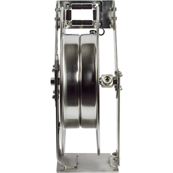 Coxreels T-SS Series Stainless Steel Spring Driven Hose Reel 3/4 in. x 50 ft. - No Hose Model TSHL-N-550-SS