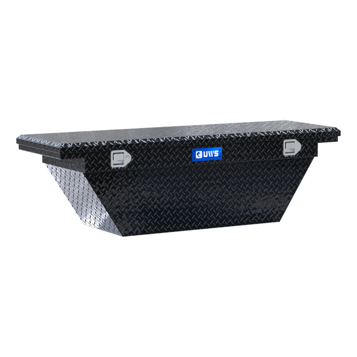 UWS 63" Deep Angled Truck Tool Box, Low Profile (LTL Shipping Only) Model TBSD-63A-LP-BLK
