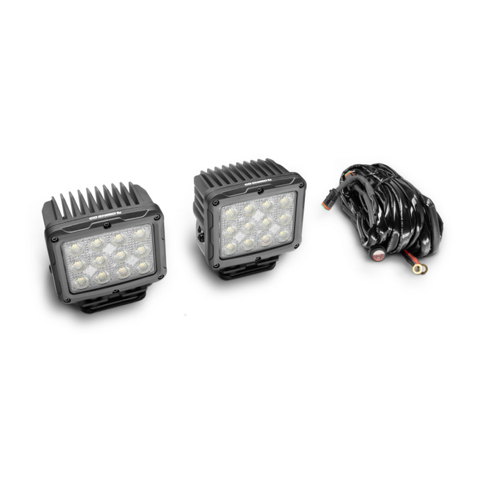 Go Rhino Bright Series 5" Rectangular LED Flood Lights, Pair Model 751800523FCS
