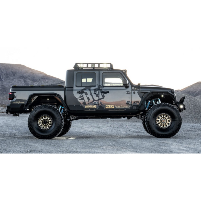 Bodyguard Gladiator Fender System - Narrow Version Front And Rear Liners And Fender Flares Bare Metal Model 51351B