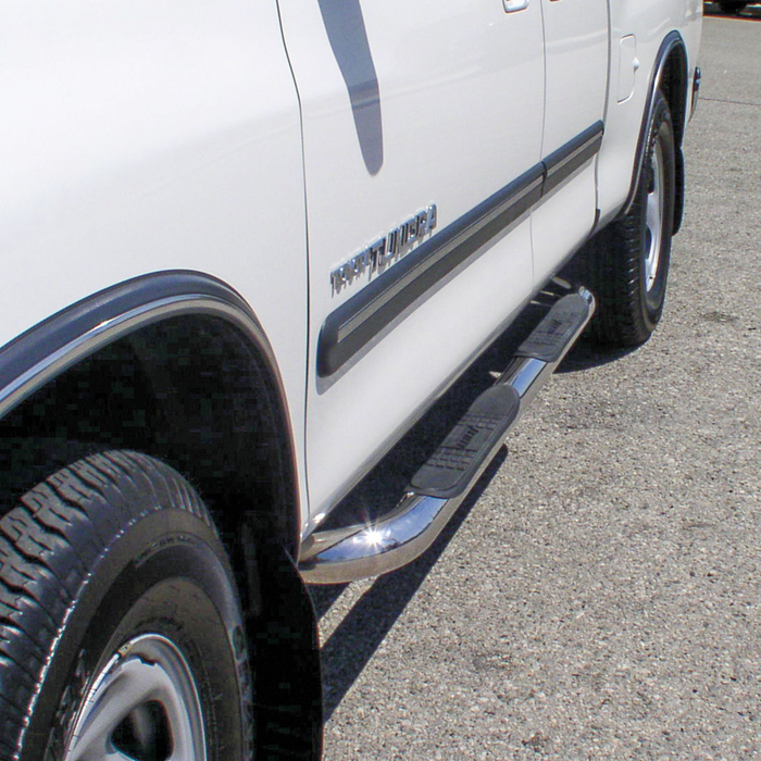 ARIES 3" Round Polished Stainless Step Nerf Bars Model 202003-2