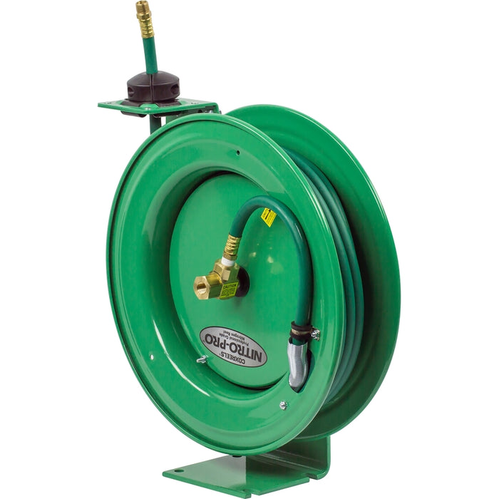 Coxreels Nitro-Pro® Series Spring Driven Nitrogen Hose Reel 3/8 in. x 50 ft. - Hose Included 300 PSI Model P-NP-350