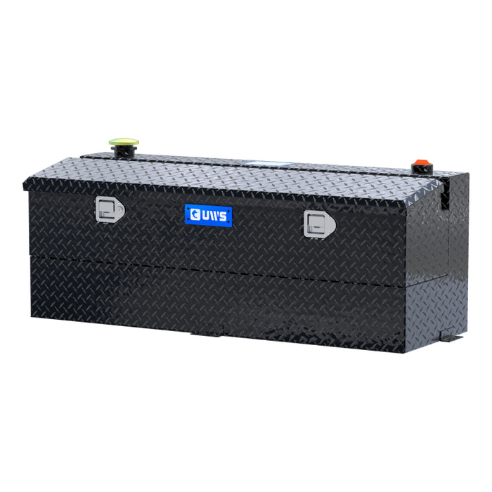 UWS Gloss Black 45-Gallon Combo Aluminum Transfer Tank Model TT-45-COMBO-BLK