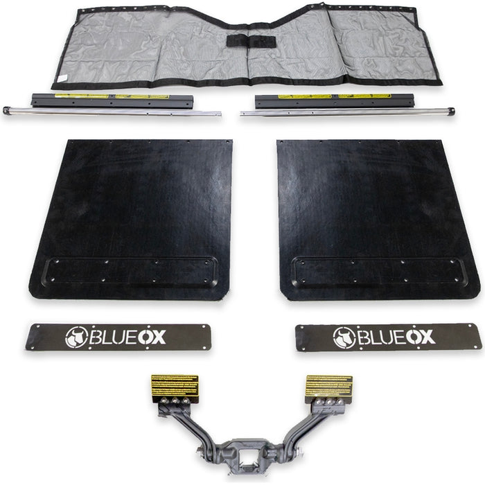 Blue Ox Mud Flap System, 2” Rcvr, Includes Rock Screen. Model BX88420