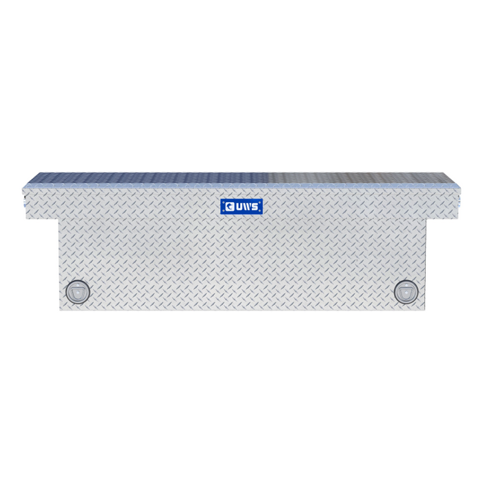 UWS 69" Bright Aluminum Deep Push Button Crossover Truck Tool Box Model TBSD-69-PB