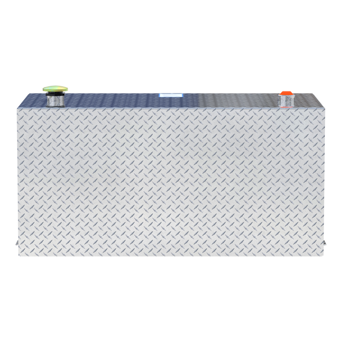 UWS Bright Aluminum 100-Gallon Rectangle Aluminum Transfer Tank Model TT-100-RT-T-P