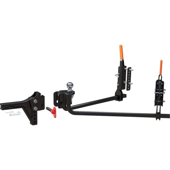 CURT TruTrack 2P Trailer-Mounted Weight Distribution Hitch with Sway Control, 8-10K Model 17510