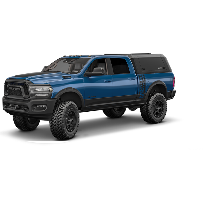 SmartCap Matte Black Truck Bed Cap EVOa Adventure Series w/ Vertical Locks Model EA1005-MB
