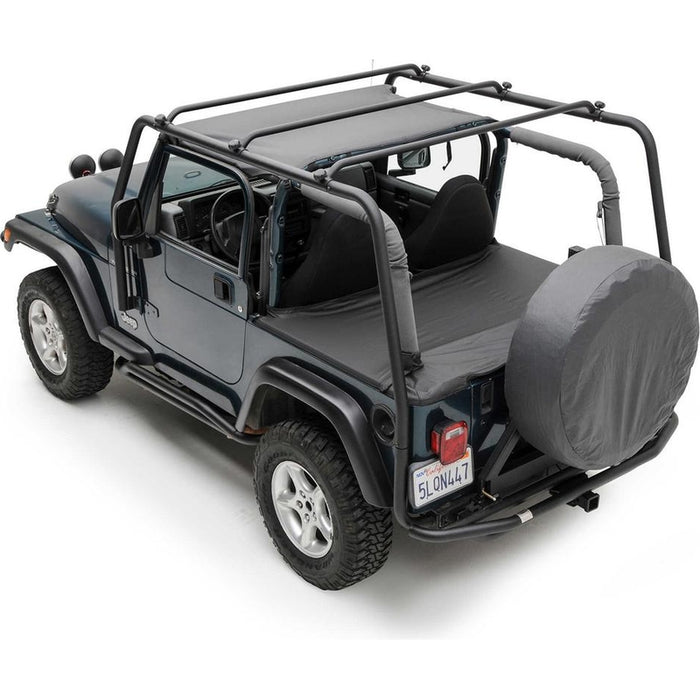 Smittybilt SRC Roof Rack - Textured Black (87-95 YJ) Model 76711