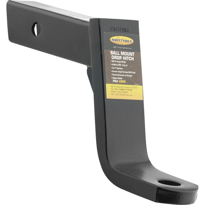 Smittybilt 6" Drop Hitch - Steel Model 2906