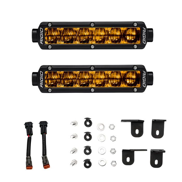 Rigid Industries 2022+ Toyota Tundra 6 Inch SAE SR-Series Selective Yellow Fog Light Kit Model 37201