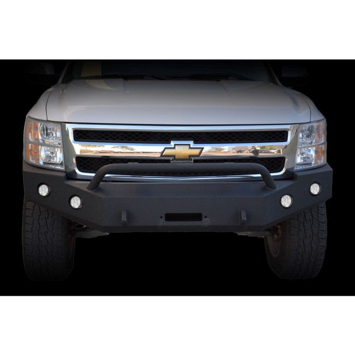 DV8 Offroad 2007-2013 Chevrolet Silverado 1500 Steel Front Bumper Model FBCS1-01
