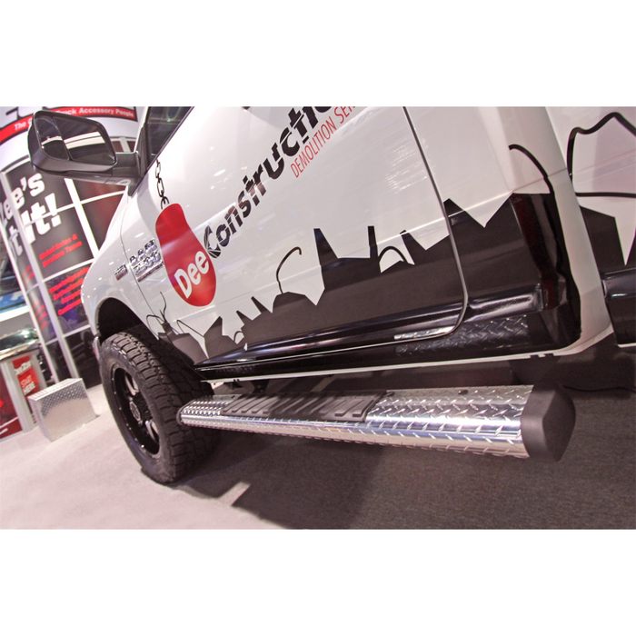 Dee Zee Brite-Tread Aluminum Step Nerf Bars 6 in. Oval Cab Length Model DZ16411