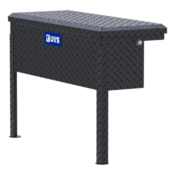 UWS Matte Black Aluminum 36" Truck Side Tool  Box - Low Profile Model TBSM-36-LP-MB