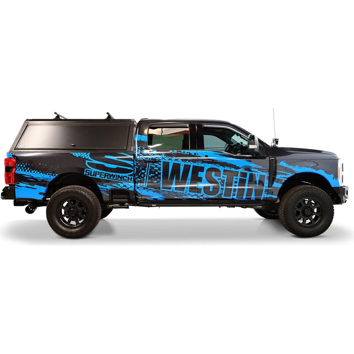 Westin EXP Truck Cap with Solid Front Glass Matte Black Model 16-14685