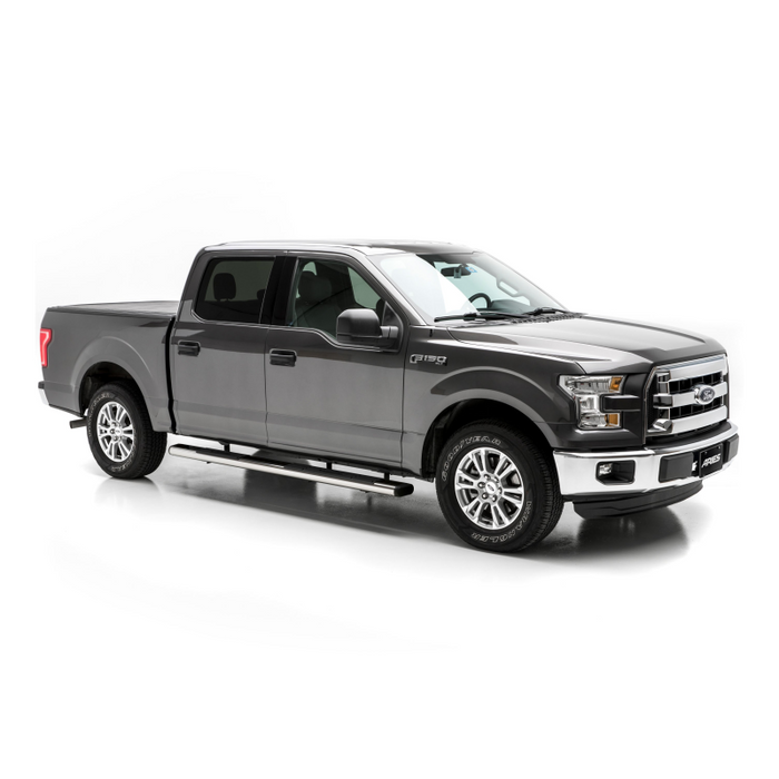 ARIES 6" x 75" Polished Stainless Oval Step Nerf Bars Model 4444042